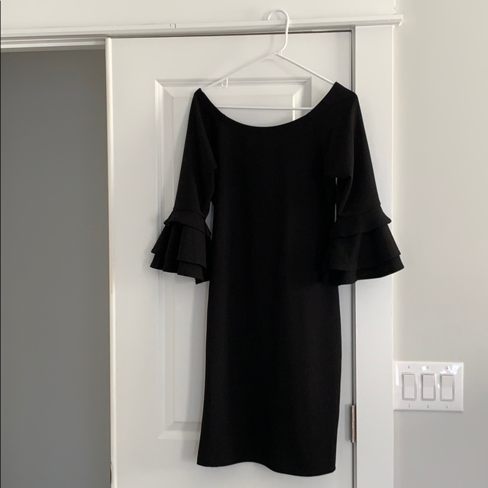 PinkBlush bell sleeve maternity mid thigh dress